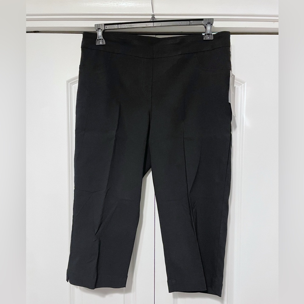 LOT of 2 Slim-Sation by Multiples Capris Black & Blue Sz 16 - Picture 9 of 15
